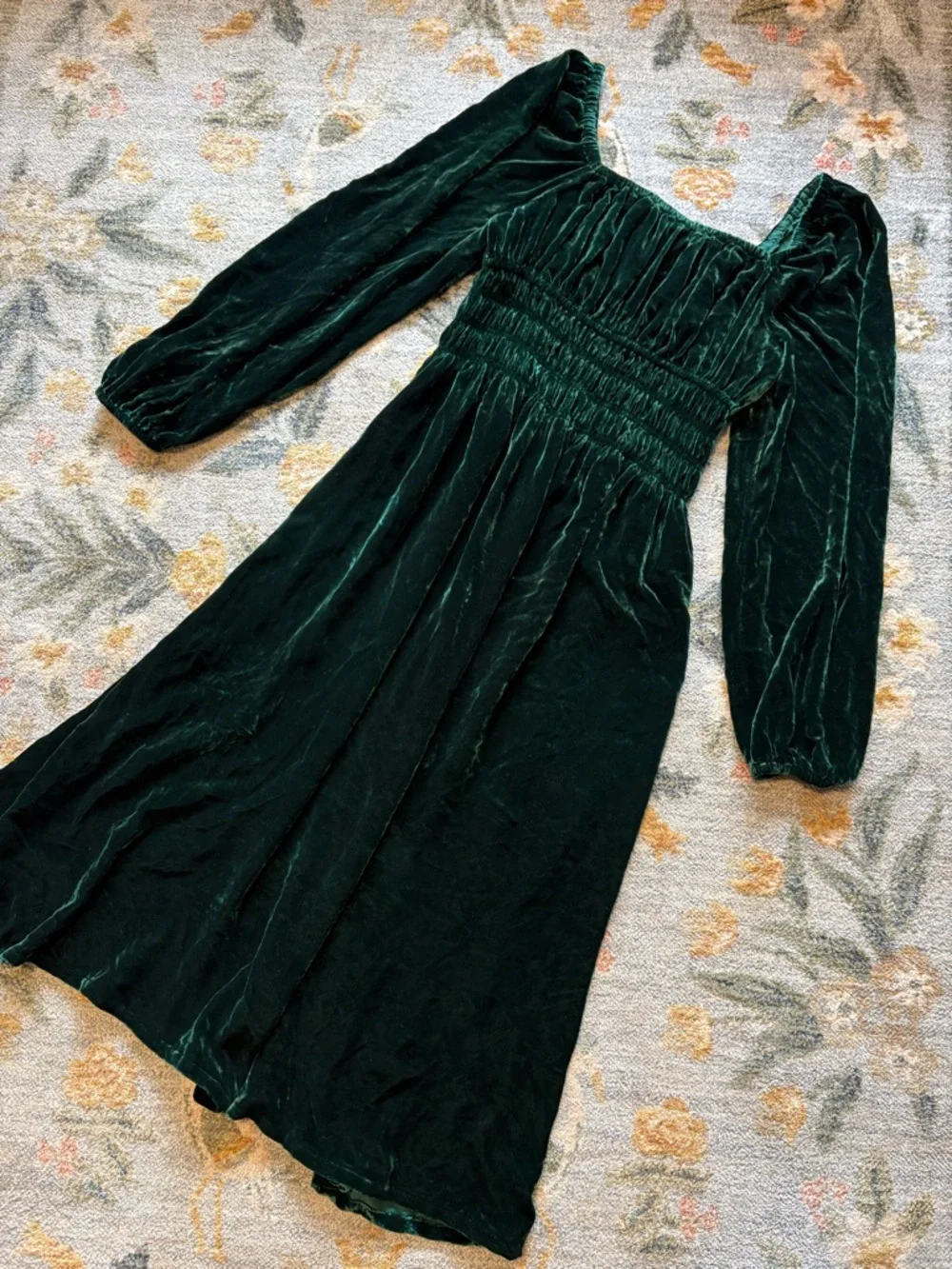 Hill House Jasmine Nap Dress Small Velour Velvet - Picture 3 of 8